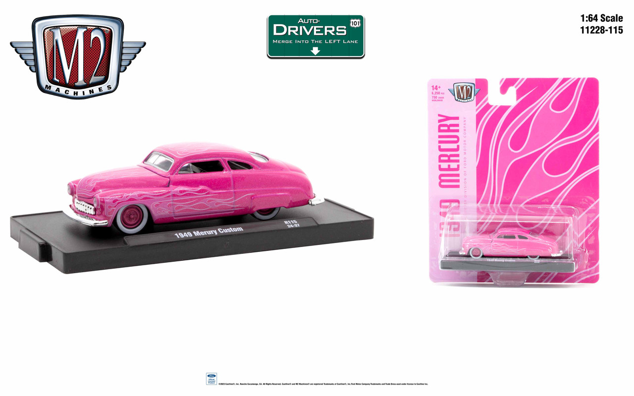 ミニカー M2 Machines 1/64 Mercury 1949 CastLine 1949 Mercury